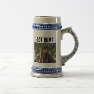 PIRAT CAPTAIN COSPLAY BEER STEIN "HAR RUM"? SEJDEL