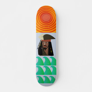 PIRAT CAPTAIN Skateboard, 7¾ tum Deck Mini Skateboard Bräda 18,5 Cm