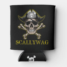 PIRAT CARRIBEAN SKULL Crossbone Scallywag Can