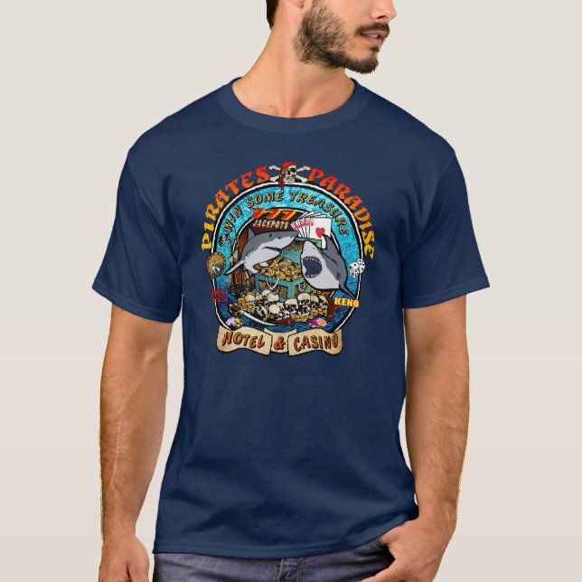 Pirat Casino T-Shirt (Framsida)