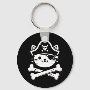 Pirat Cat Crossbone Cat Lover Cats Kitten Owner Nyckelring
