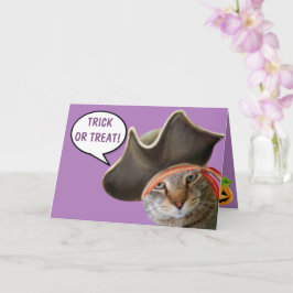 Pirat Cat Happy halloween Kort