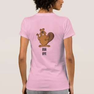 Pirat Cat med Attitude - Lustigt enfärgad Tecknad T Shirt
