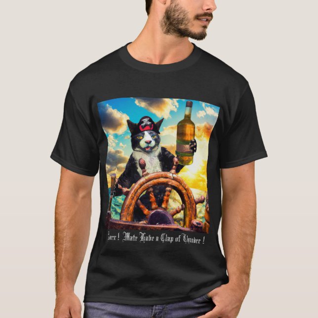 Pirat Cat T-Shirt (Framsida)