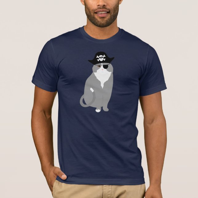 Pirat Cat T-Shirt (Framsida)