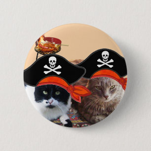 PIRAT CATS,Prata som en pirat dag Knapp