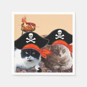 PIRAT CATS,Prata som en pirat dag Pappersservett
