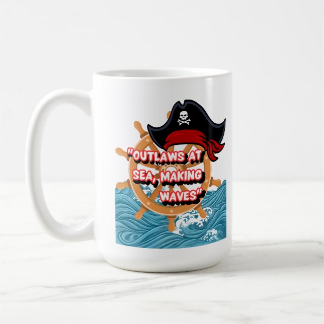 pirat citat kaffemugg (Vänster)