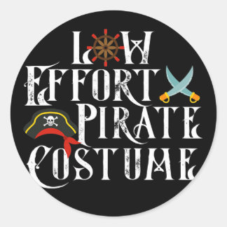 Pirat Costume Halloween Costume Runt Klistermärke