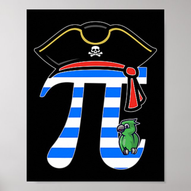 Pirat Costume Hat Pi Rate Poster (Framsidan)