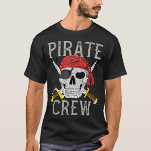 Pirat Crew Jolly Roger Flagga Skull-familjen Match T Shirt