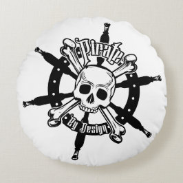 Pirat Cushion Round Rund Kudde