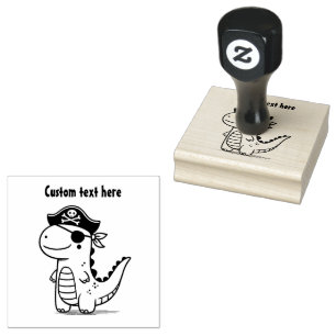 Pirat Dinosaur Stämpel