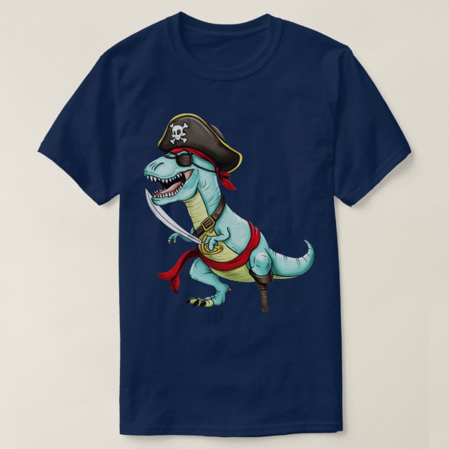 Pirat Dinosaur T Shirt (Design framsida)