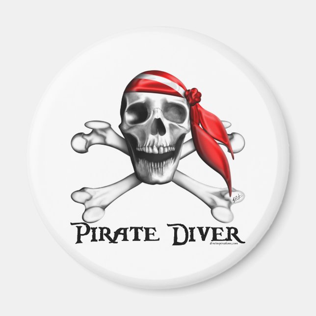 Pirat Diver Magnet (Framsidan)