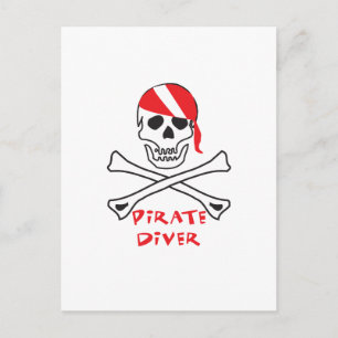 Pirat Diver Vykort