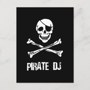 Pirat DJ Vykort
