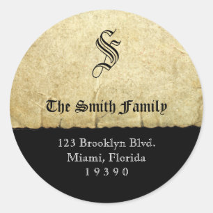 Pirat Doctrine Address Label-etiketter Runt Klistermärke