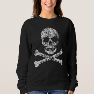 Pirat Dödskalle Och Korslagda Ben Sjö Sjömän Besät T Shirt
