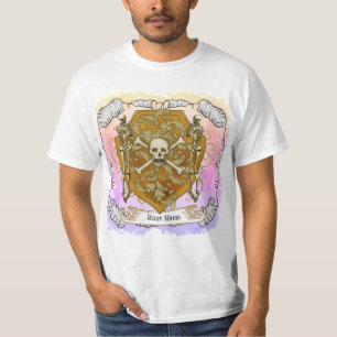 Pirat Dödskalle Sköld t-shirt