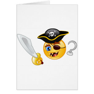 pirat emoji hälsningskort