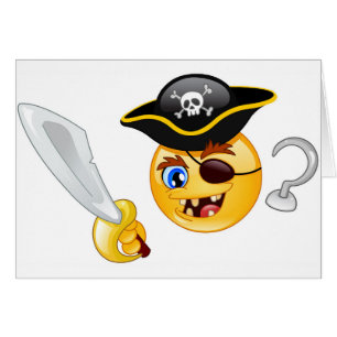 pirat emoji hälsningskort