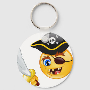 pirat emoji nyckelring