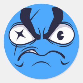 Pirat Emoji Runt Klistermärke