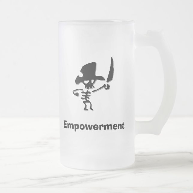 Pirat Empowerment Frostat Ölglas (Höger)