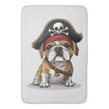 Pirat English Bulldog Skull Crossbone
