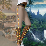 Pirat Explorer Fantasy Äventyr Costume Workout Leggings<br><div class="desc">Lägg till lite extra-roligt till din workout med dessa fantasi-forskarlag från coola pirat. Cosplay din valkrets. Deras fina bruna toner och tecknad som tryckta studier tillför bära som en del av en pirat-kostym,  steampunk-kostym eller annan fantasi-utforskarkostym. Design av Ms_Jade © Ms_Jade</div>