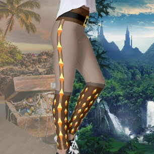 Pirat Explorer Fantasy Äventyr Costume Workout Leggings