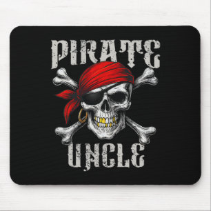 Pirat farbror Jolly Roger Flagga och Skull Crossbo Musmatta