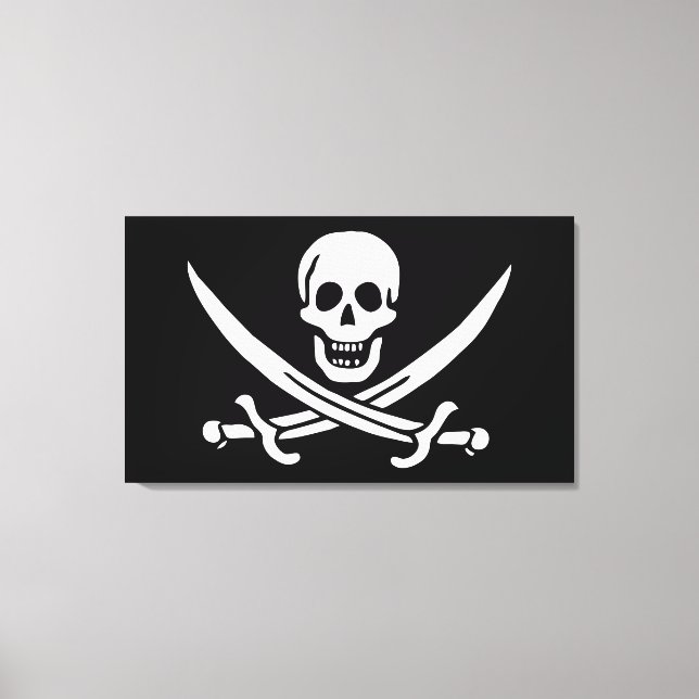 Pirat Flagga Canvastryck (Framsida)