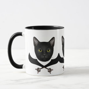 Pirat Flagga Cat Mugg