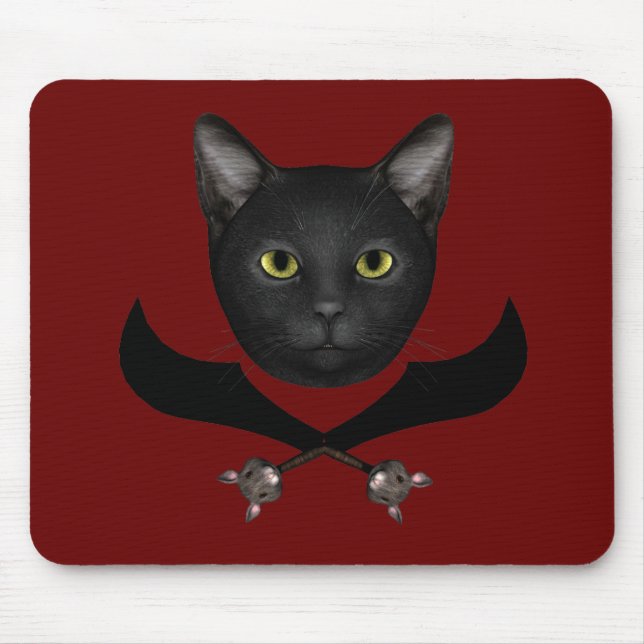 Pirat Flagga Cat Musmatta (Framsidan)