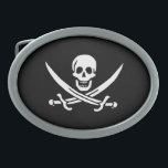 Pirat Flagga i Calico-Jacken<br><div class="desc">Pirat Flagga i Calico Jack Bälte Buckle</div>