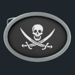 Pirat Flagga i Calico-Jacken<br><div class="desc">Pirat Flagga i Calico Jack Bälte Buckle</div>