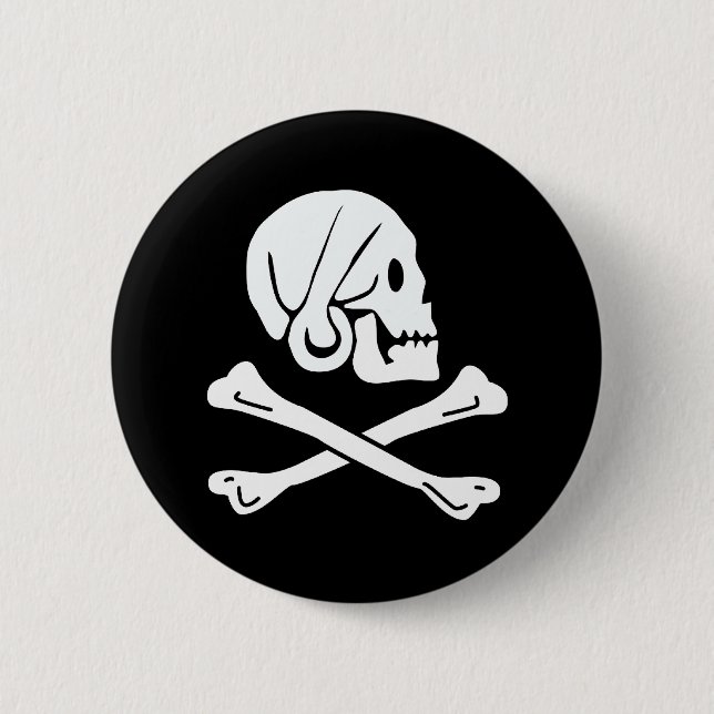 Pirat Flagga - Jolly Roger Knapp (Framsida)
