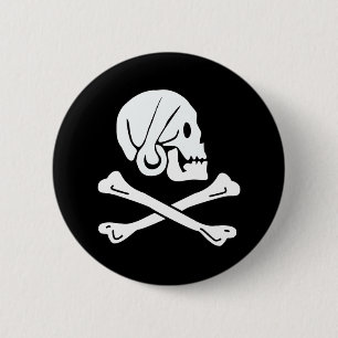 Pirat Flagga - Jolly Roger Knapp