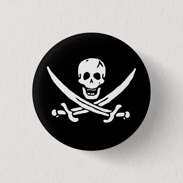 Pirat Flagga Knapp (Framsida)