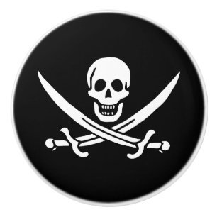 Pirat Flagga Knopp