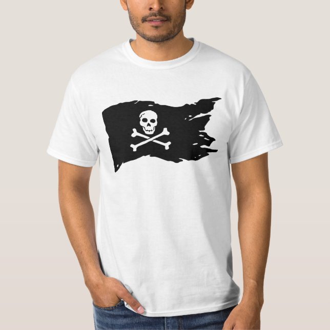 PIRAT FLAGGA MANAR T-SHIRTS (Framsida)