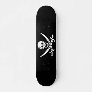 Pirat Flagga Mini Skateboard Bräda 18,5 Cm