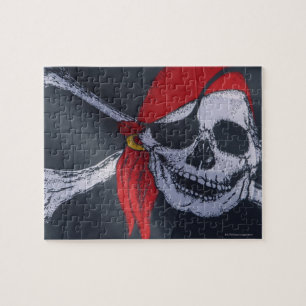 Pirat flagga pussel