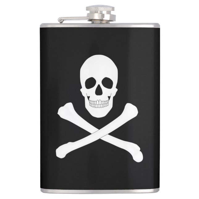 Pirat Flagga (Skull och Crossbone) (Jolly Roger) Fickplunta (Framsidan)