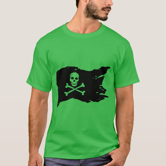 pirat flagga t shirt (Framsida)