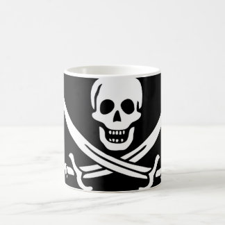 Pirat Flagga till kapten Calico Jack Rackham Magisk Mugg