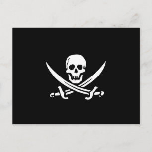 Pirat Flagga Vykort