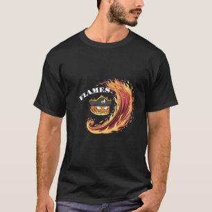Pirat Flames T-Shirt - Fiery Swashbuckling Design